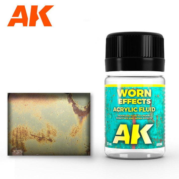 AK Interactive AK088 Weathering Worn Effects Fluid Acrylic 35ml - A-Z Toy Hobby