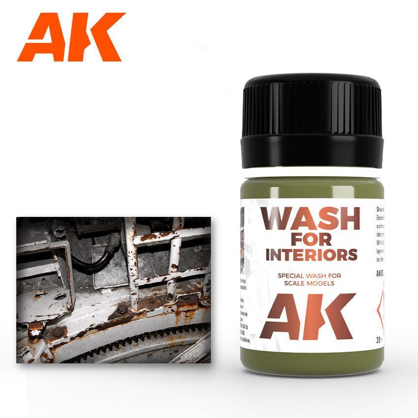 AK Interactive AK093 Weathering Interior Wash Enamel 35ml - A-Z Toy Hobby