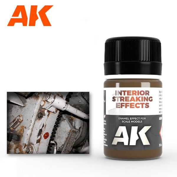 AK Interactive AK094 Weathering Streaking Grime for Interiors Enamel 35ml - A-Z Toy Hobby