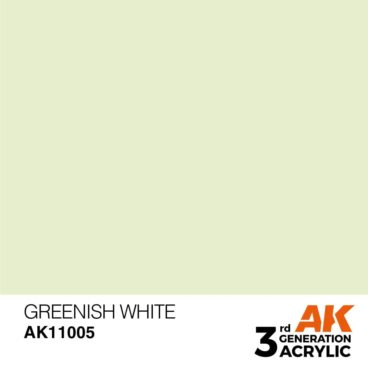 AK Interactive AK11005 3G Greenish White Acrylic Paint 17ml - A-Z Toy Hobby
