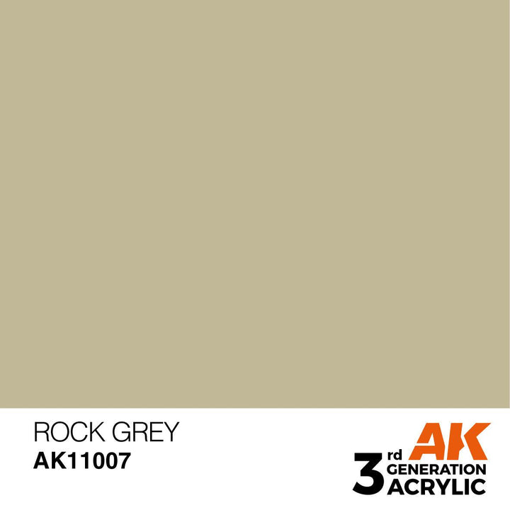 AK Interactive AK11007 3G Rock Gray Acrylic Paint 17ml - A-Z Toy Hobby