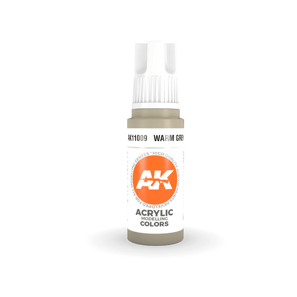 AK Interactive AK11009 3G Warm Gray Acrylic Paint 17ml - A-Z Toy Hobby