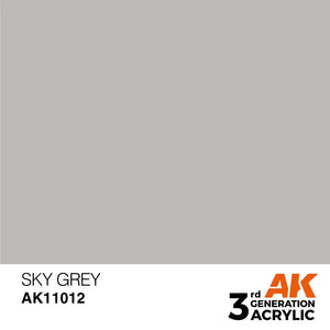AK Interactive AK11012 3G Sky Gray Acrylic Paint 17ml - A-Z Toy Hobby