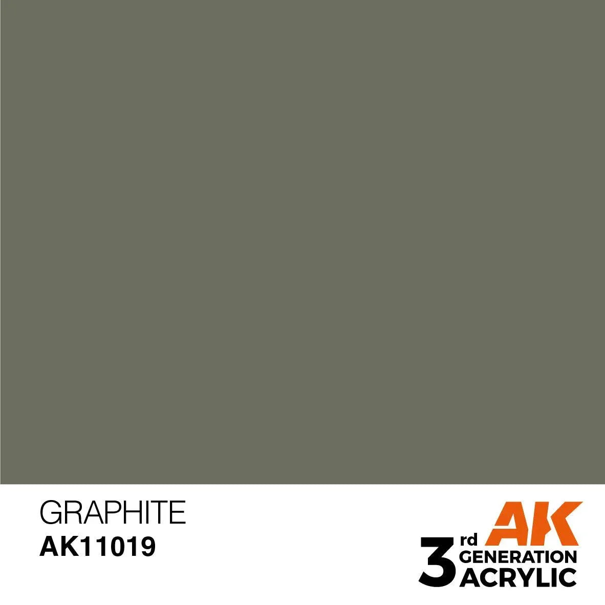 AK Interactive AK11019 3G Graphite Acrylic Paint 17ml - A-Z Toy Hobby