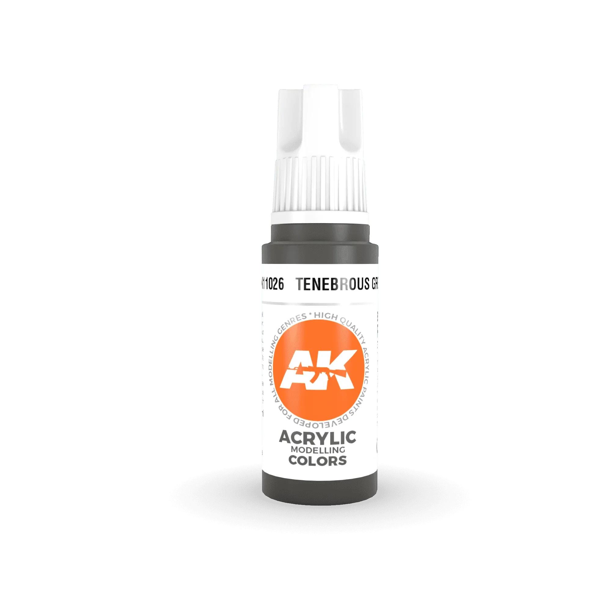 AK Interactive AK11026 3G Tenebrous Gray Acrylic Paint 17ml - A-Z Toy Hobby
