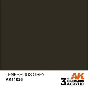 AK Interactive AK11026 3G Tenebrous Gray Acrylic Paint 17ml - A-Z Toy Hobby