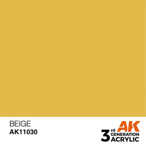 AK Interactive AK11030 3G Beige Acrylic Paint 17ml - A-Z Toy Hobby