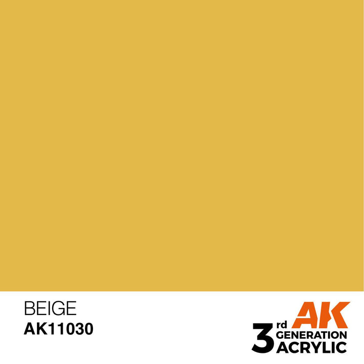 AK Interactive AK11030 3G Beige Acrylic Paint 17ml - A-Z Toy Hobby