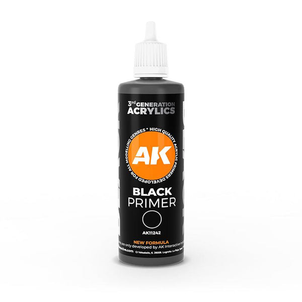 AK Interactive AK11242 3G Black Primer Paint 100ml - A-Z Toy Hobby