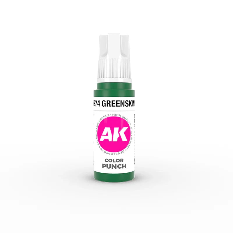 AK Interactive AK11274 3G Greenskin Punch Color Paint 17ml - A-Z Toy Hobby