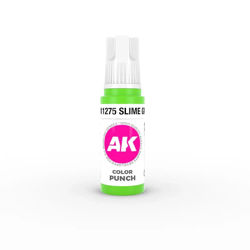 AK Interactive AK11275 3G Slime Green Punch Color Paint 17ml - A-Z Toy Hobby