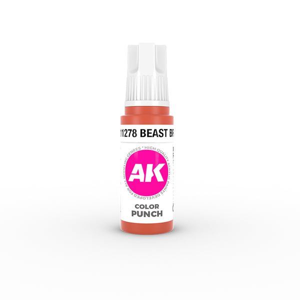 AK Interactive AK11278 3G Beast Brown Punch Color Paint 17ml