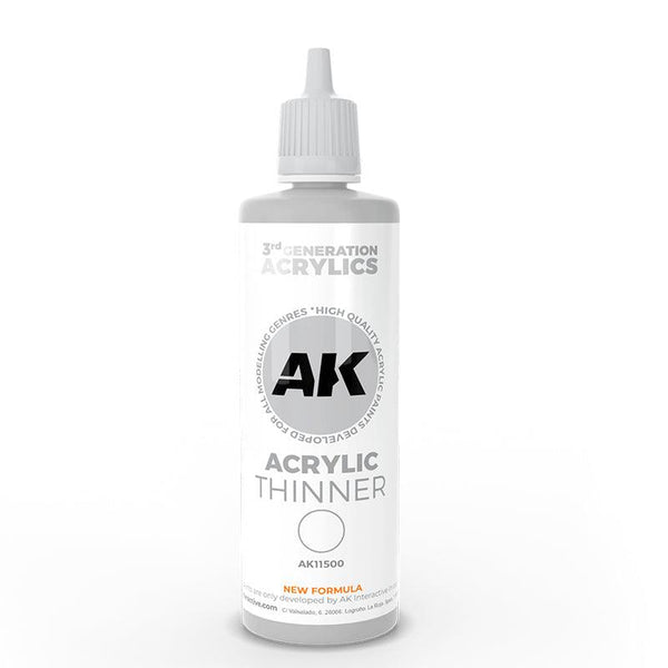 AK Interactive AK11500 3G Acrylic Thinner 100ml - A-Z Toy Hobby