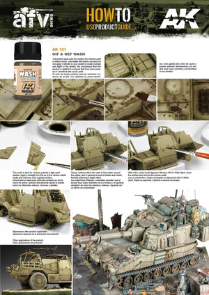 AK Interactive AK121 Weathering OIF & OEF US Vehicles Wash Enamel 35ml - A-Z Toy Hobby