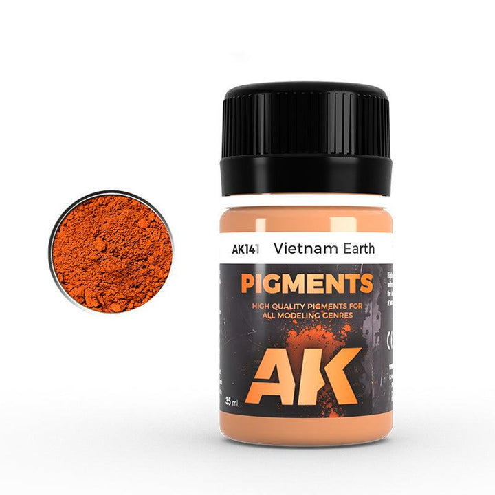 AK Interactive AK141 Vietnam Earth Pigment 35ml - A-Z Toy Hobby