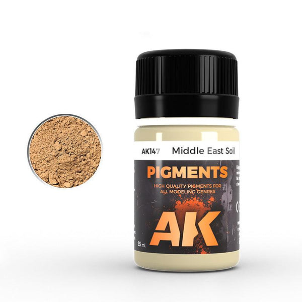 AK Interactive AK147 Middle East Soil Pigment 35ml - A-Z Toy Hobby