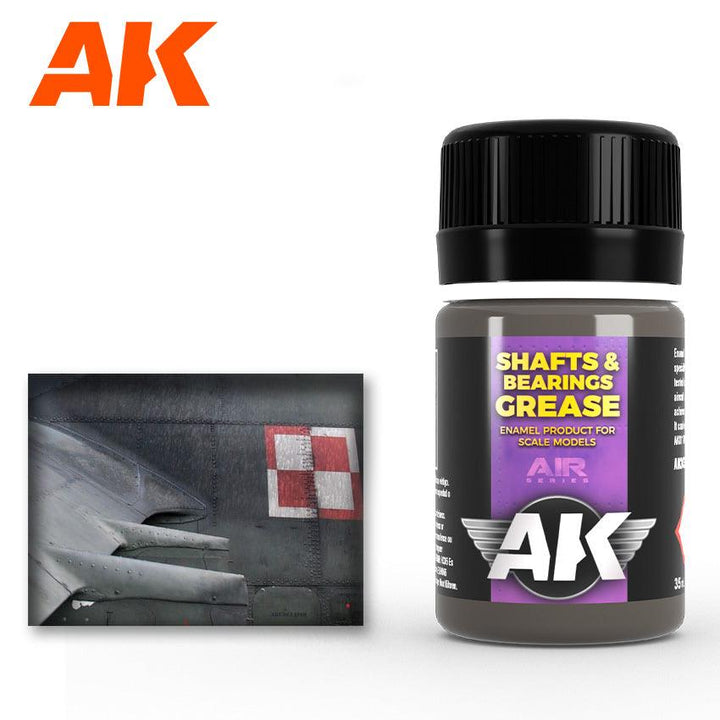 AK Interactive AK2032 Weathering Wash For Shafts And Bearings Enamel 35ml - A-Z Toy Hobby