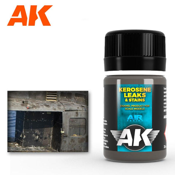 AK Interactive AK2039 Weathering Kerosene Leaks And Stains Enamel 35ml - A-Z Toy Hobby