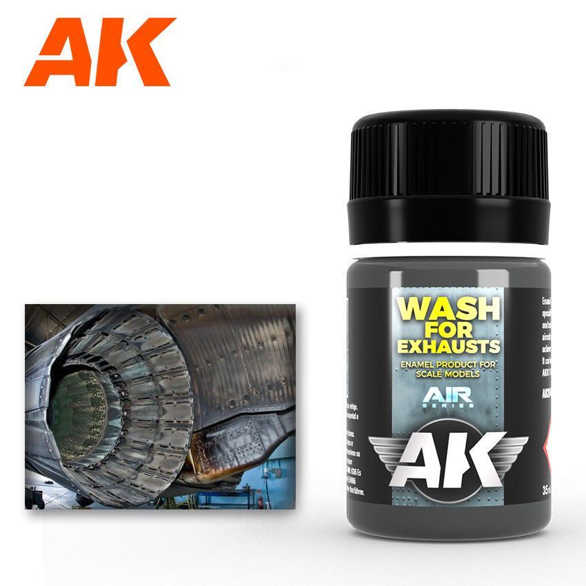 AK Interactive AK2040 Weathering Exhaust Wash Enamel 35ml - A-Z Toy Hobby