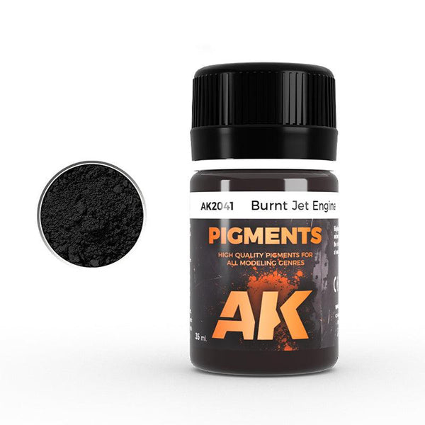 AK Interactive AK2041 Burnt Jet Engine Pigment 35ml - A-Z Toy Hobby