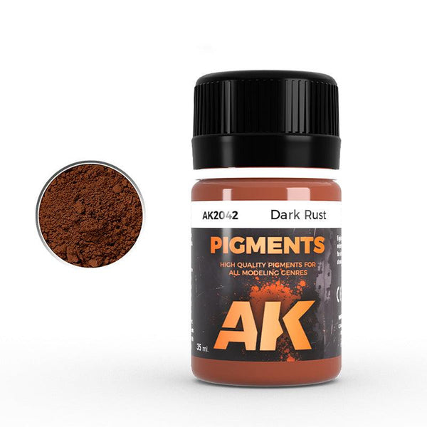 AK Interactive AK2042 Dark Rust Pigment 35ml - A-Z Toy Hobby