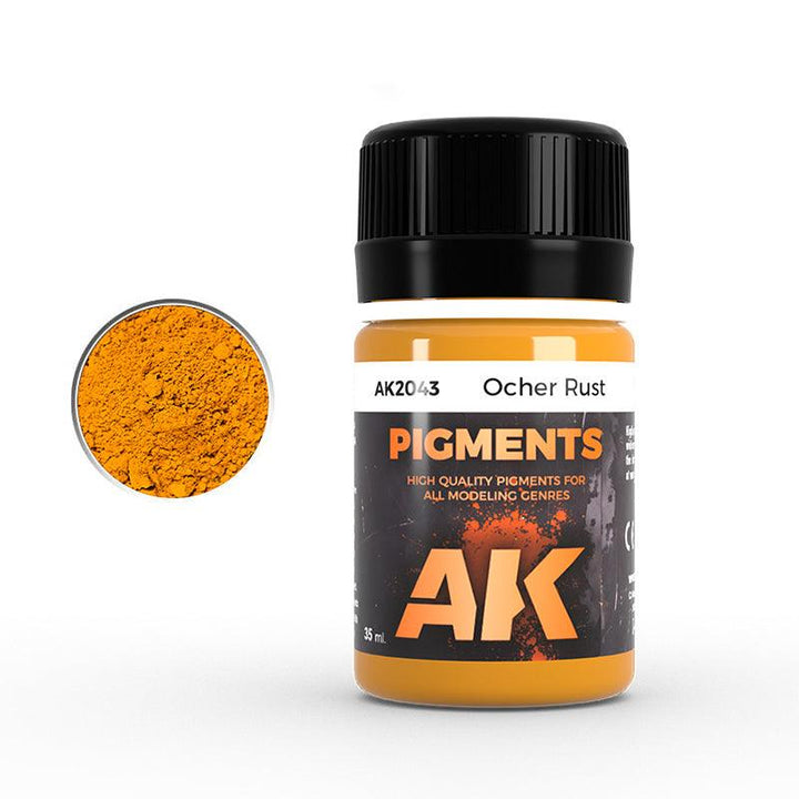 AK Interactive AK2043 Ocher Rust Pigment 35ml - A-Z Toy Hobby