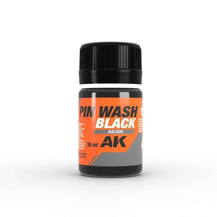 AK Interactive AK326 Black Pin Wash Enamel 35ml - A-Z Toy Hobby