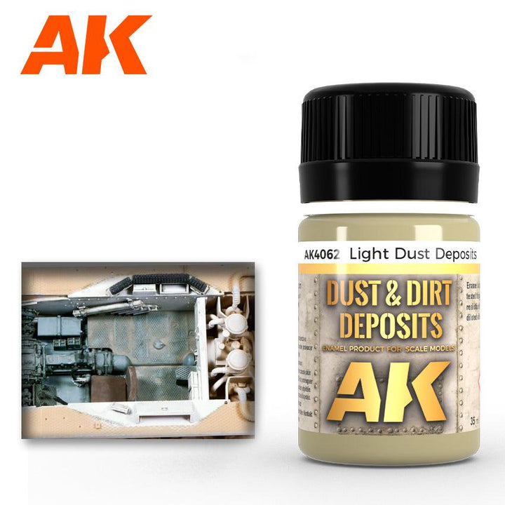 AK Interactive AK4062 Weathering Light Dust Deposits Enamel 35ml - A-Z Toy Hobby