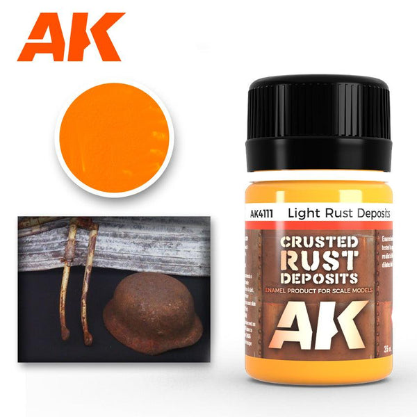 AK Interactive AK4111 Weathering Light Rust Deposits Enamel 35ml - A-Z Toy Hobby