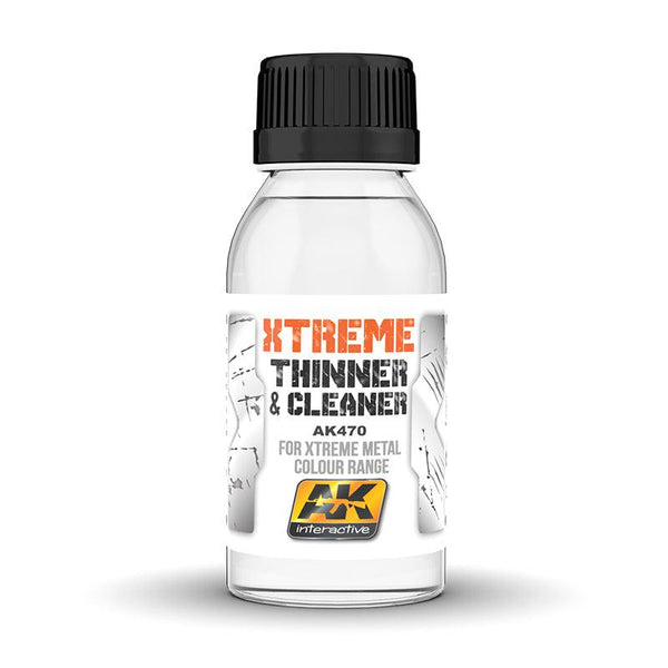 AK Interactive AK470 Xtreme Metal Cleaner & Thinner 100ml - A-Z Toy Hobby