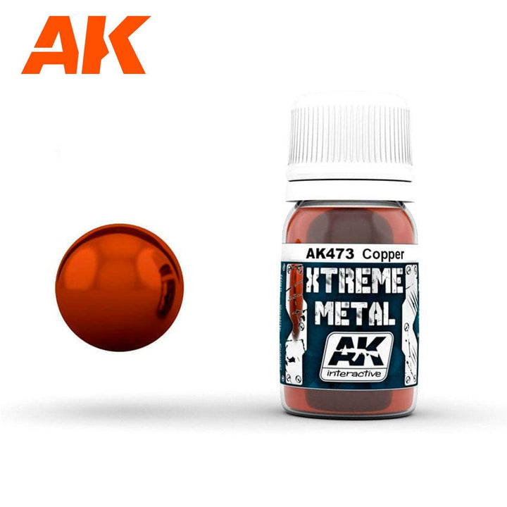 AK Interactive AK473 Xtreme Metal Copper 30ml - A-Z Toy Hobby