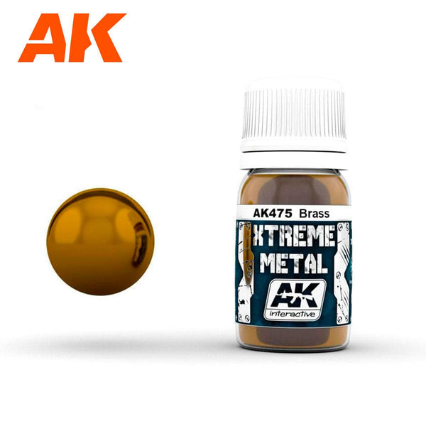 AK Interactive AK475 Xtreme Metal Brass 30ml - A-Z Toy Hobby