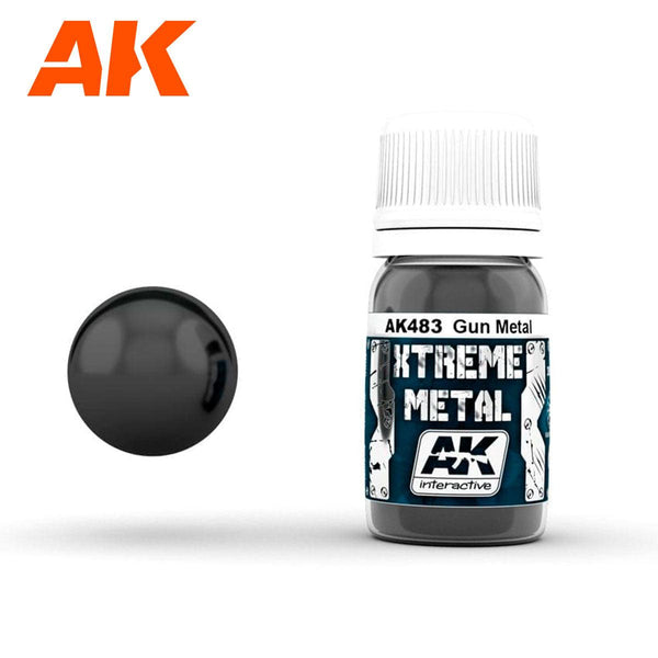 AK Interactive AK483 Xtreme Metal Gun Metal 30ml - A-Z Toy Hobby