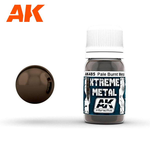 AK Interactive AK485 Xtreme Metal Pale Burnt Metal 30ml - A-Z Toy Hobby