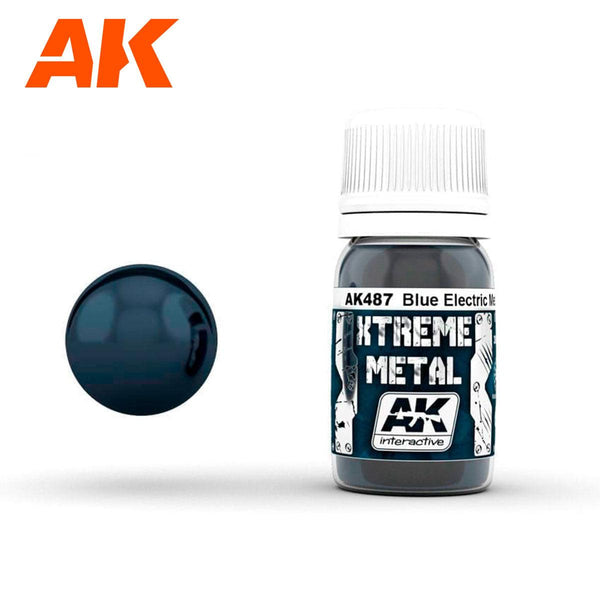 AK Interactive AK487 Xtreme Metal Metallic Blue 30ml - A-Z Toy Hobby