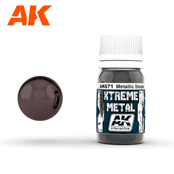 AK Interactive AK671 Xtreme Metal Smoke Metallic 30ml - A-Z Toy Hobby