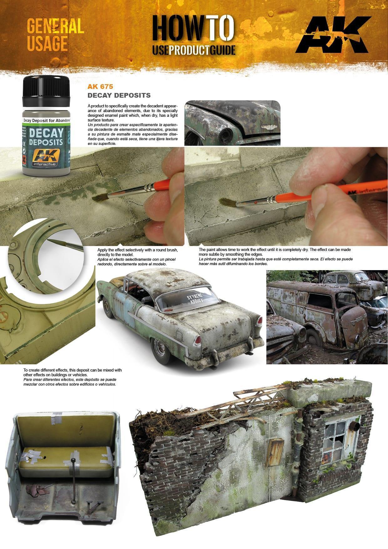 AK Interactive AK675 Weathering Decay Deposit For Abandoned Vehicles Enamel 35ml - A-Z Toy Hobby