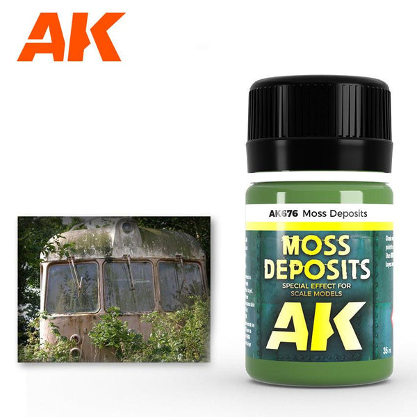 AK Interactive AK676 Weathering Moss Deposits Enamel 35ml - A-Z Toy Hobby