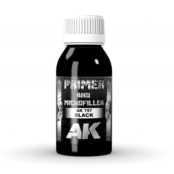 AK Interactive AK757 Black Primer and Microfiller 100ml - A-Z Toy Hobby