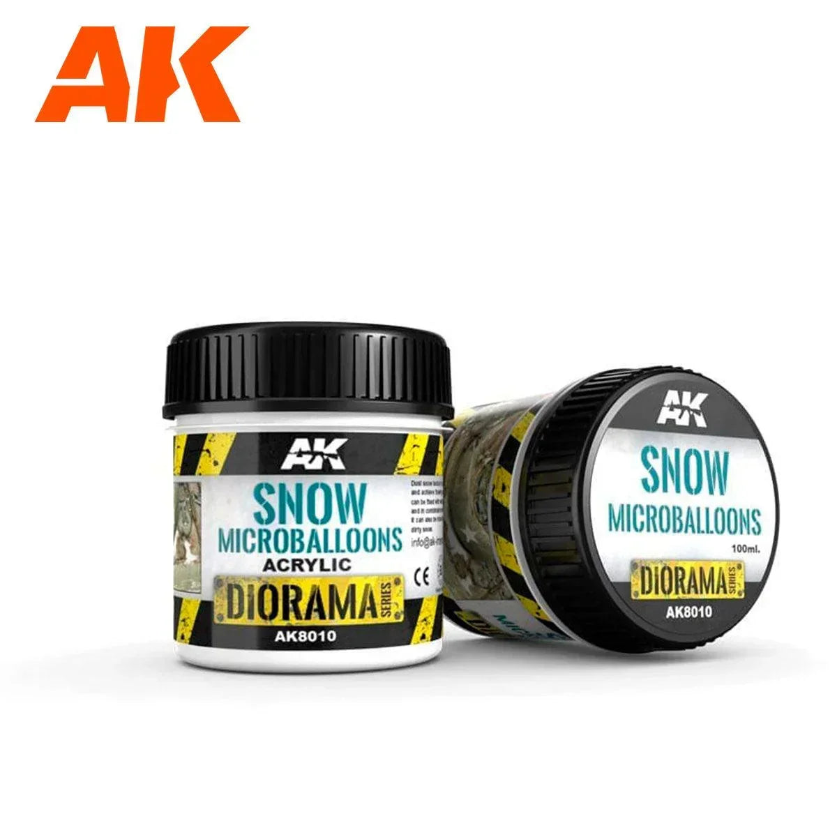 AK Interactive AK8010 Diorama Snow Microballoons 100ml - A-Z Toy Hobby