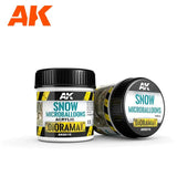 AK Interactive AK8010 Diorama Snow Microballoons 100ml - A-Z Toy Hobby