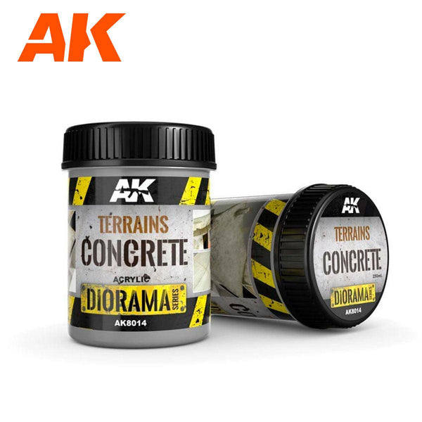 AK Interactive AK8014 Diorama Terrains Concrete 250ml - A-Z Toy Hobby