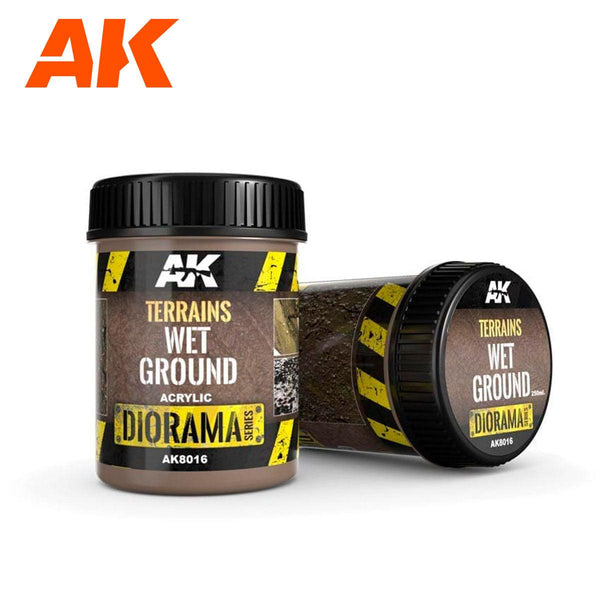 AK Interactive AK8016 Diorama Terrains Wet Ground 250ml - A-Z Toy Hobby