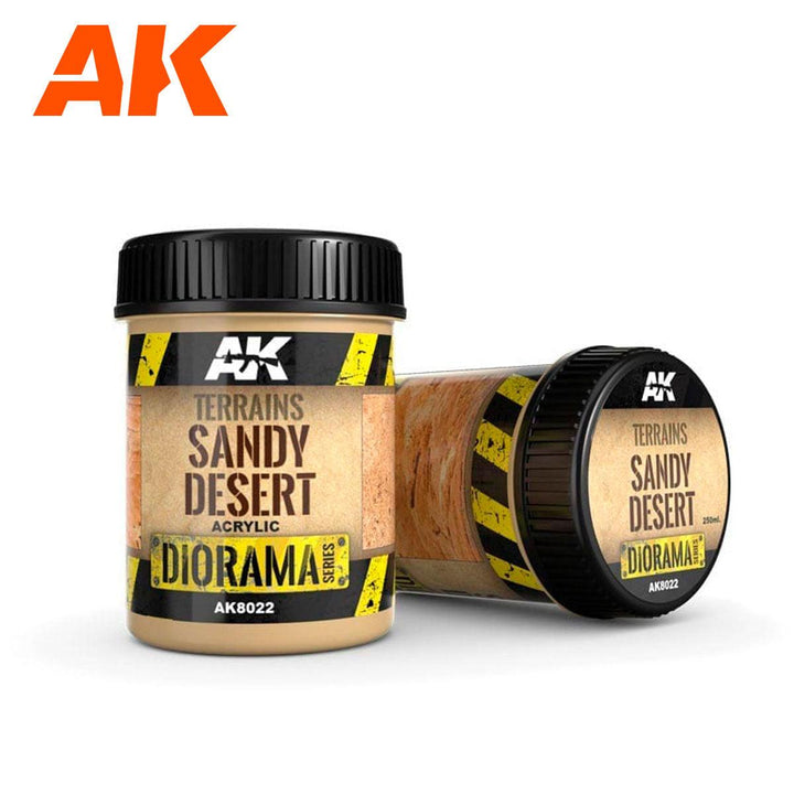 AK Interactive AK8022 Diorama Terrains Sandy Desert 250ml - A-Z Toy Hobby