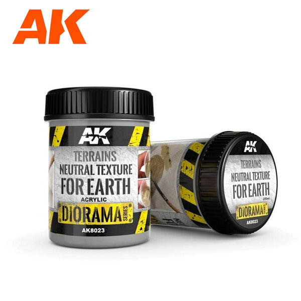 AK Interactive AK8023 Diorama Terrains Neutral Texture For Earth 250ml - A-Z Toy Hobby