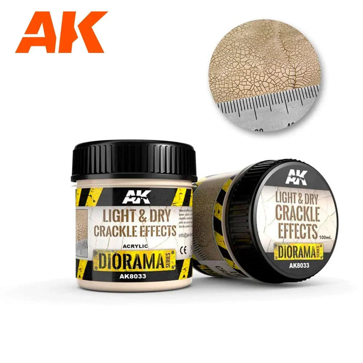 AK Interactive AK8033 Diorama Light & Dry Crackle Effects 100ml - A-Z Toy Hobby