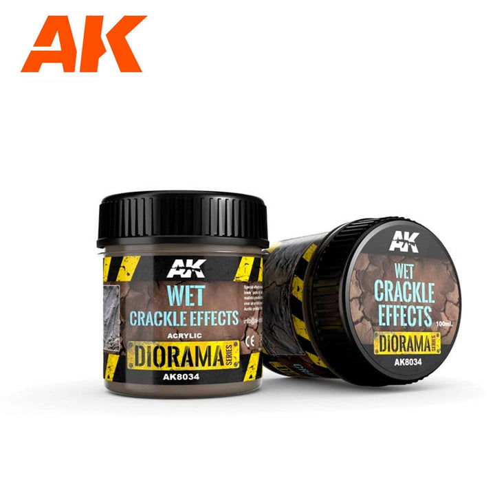 AK Interactive AK8034 Diorama Wet Crackle Effects 100ml - A-Z Toy Hobby