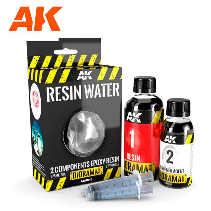 AK Interactive AK8043 Diorama Resin Water 2 Components Epoxy Resin 375ml - A-Z Toy Hobby