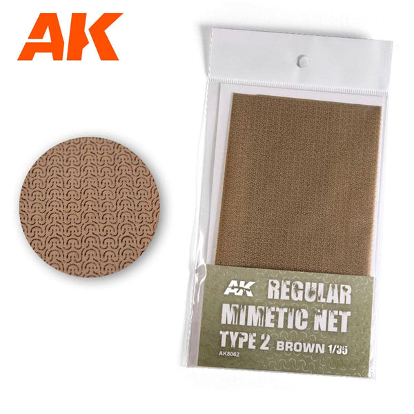 AK Interactive AK8062 Camouflage Net Brown Type 2 - A-Z Toy Hobby