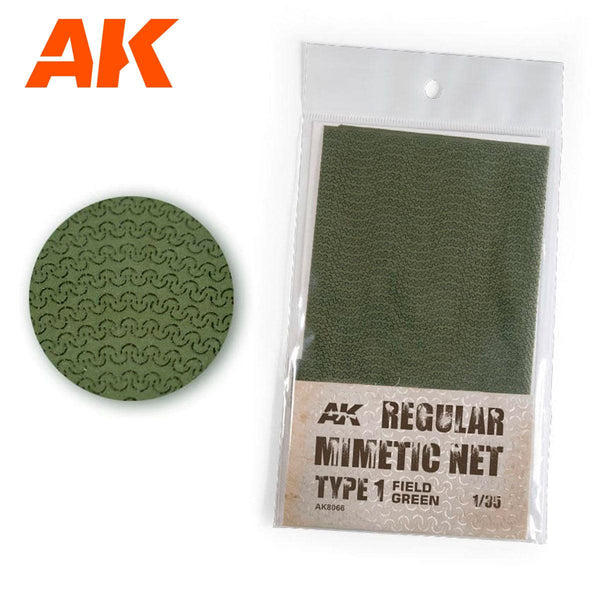 AK Interactive AK8066 Camouflage Net Field Green Type 1 - A-Z Toy Hobby